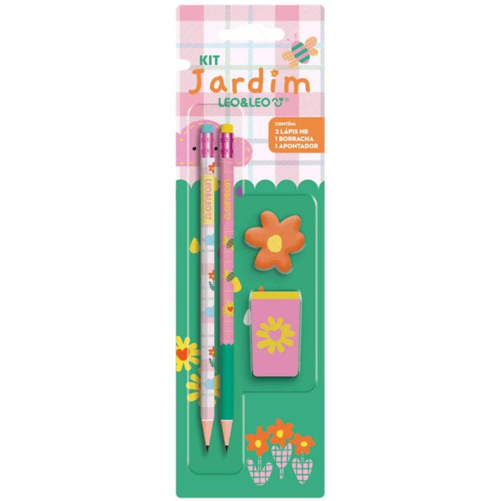 Kit Jardim Lápis / Apontador / Borracha | Leo&leo