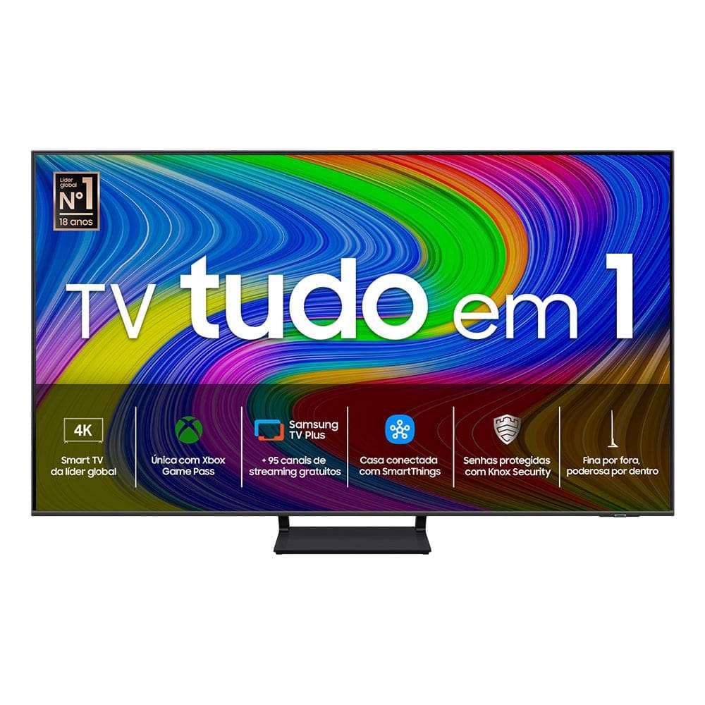 Samsung Smart TV 65 polegadas QLED 4K Q65D 2024, Modo Game, Som em Movimento, Tela sem limites, Design slim, Visual livre de cabos, Alexa built in