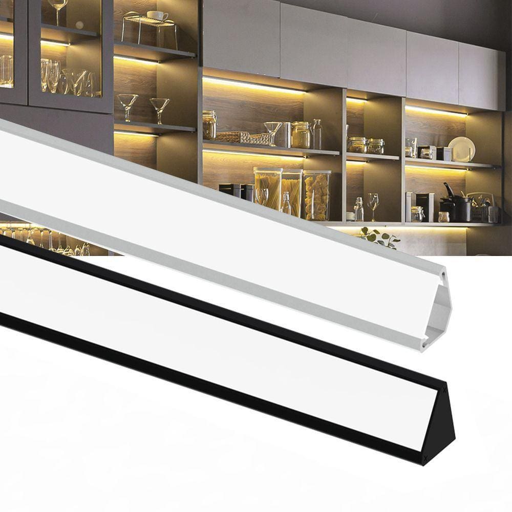 Perfil Para Fita De Led Sobrepor Taschibra Spire L30 Branco Kit 2 Metros