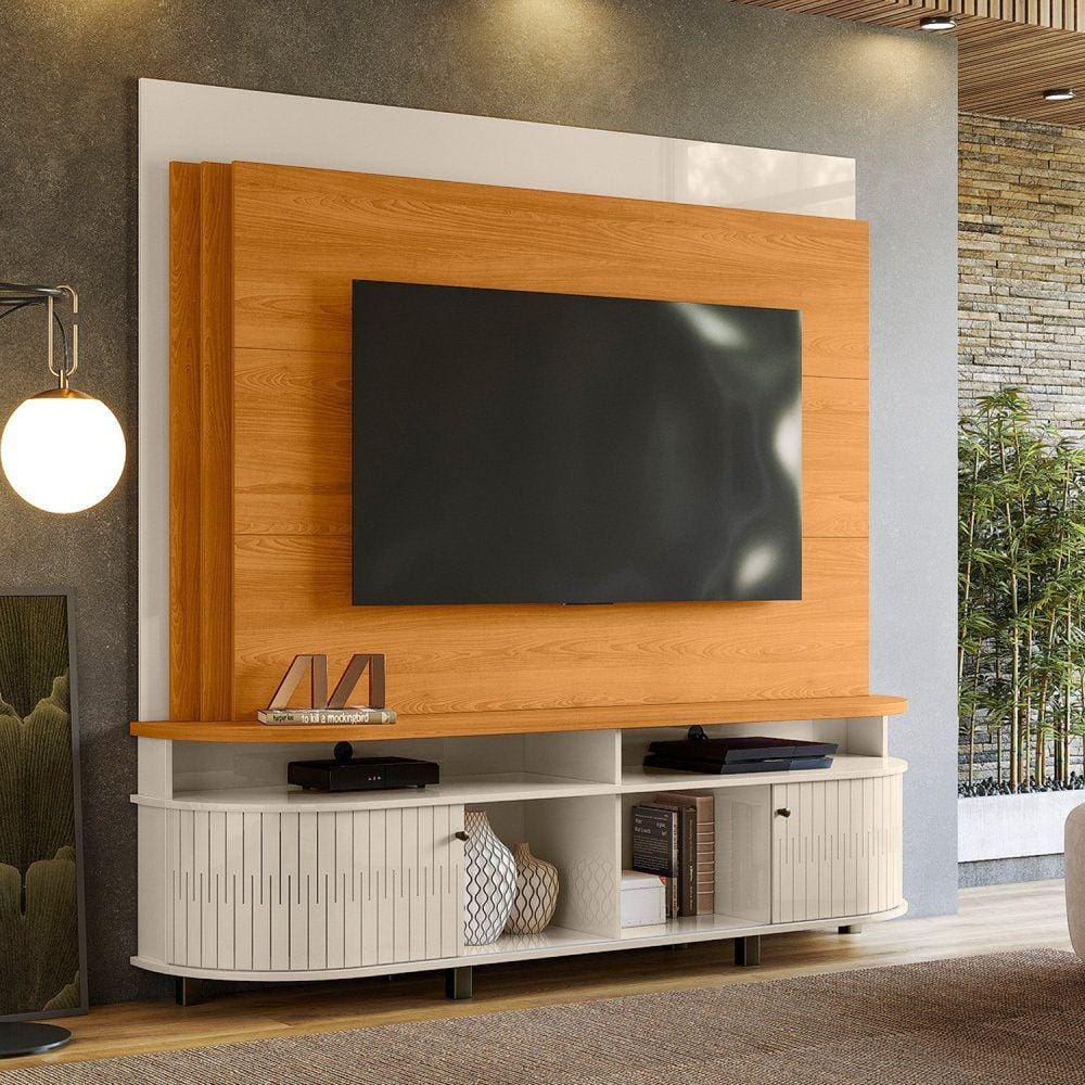 Estante para Tv e Home Theater Daytona Cinamomo/Off White