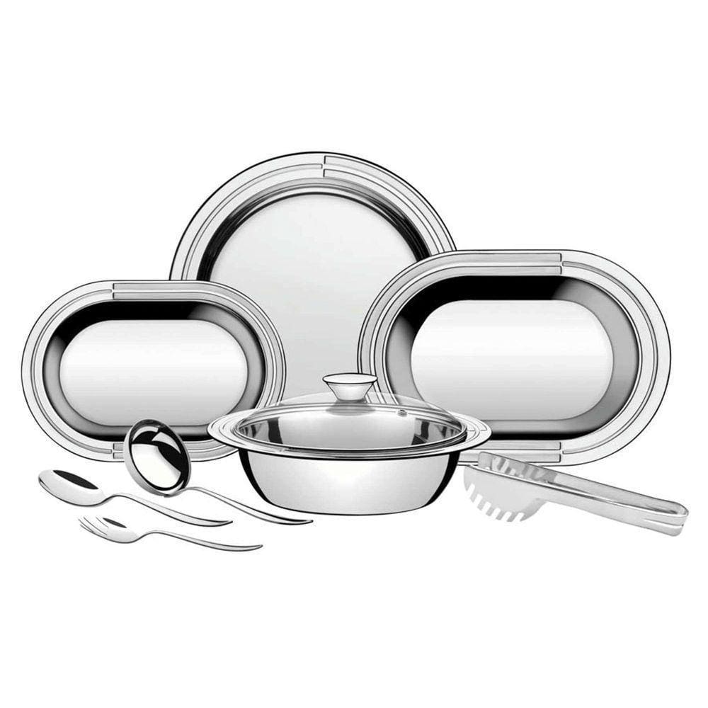 Kit Para Servir Tramontina Ciclo Em Aço Inox 8 Peças Tramontina