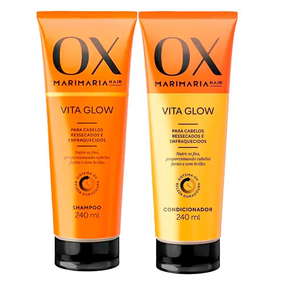 Kit Shampoo Ox Mari Maria Vita Glow E Condicionador Ox Mari Maria Vita Glow 240ml