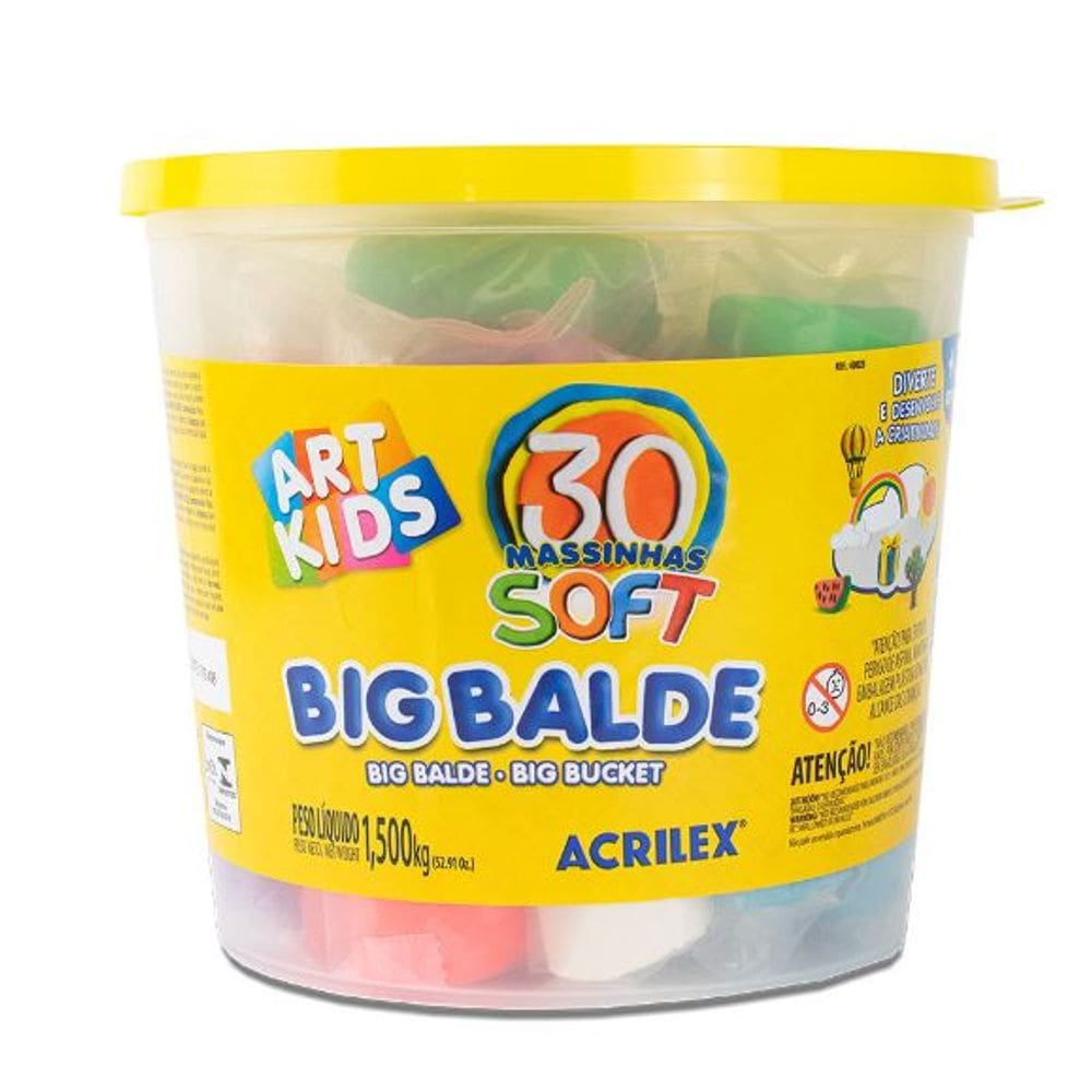 Big Balde Massinha de Modelar Soft - Acrilex