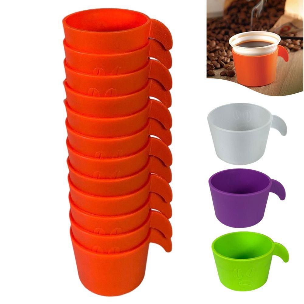 Conjunto Copete 12 Porta Copos Descartável Cantinho Do Café Em Plástico - AMZ