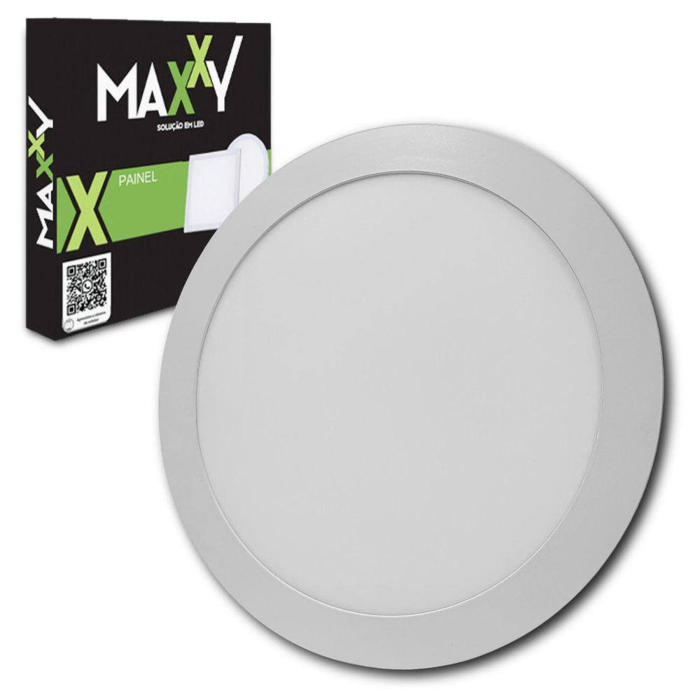 Painel Plafon Slim/Embutir Redondo 18W Quente