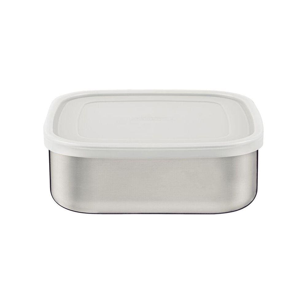 Pote 23Cm 3,6L Tramontina Marmita Aço Inox Quadrado Tampa