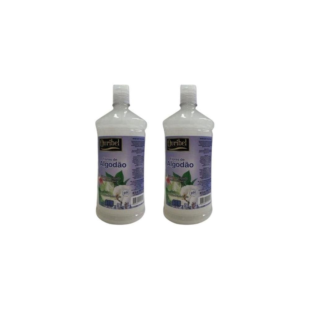 Sabonete Liquido Ouribel 1000Ml Flores De Algodao- Kit C/2Un