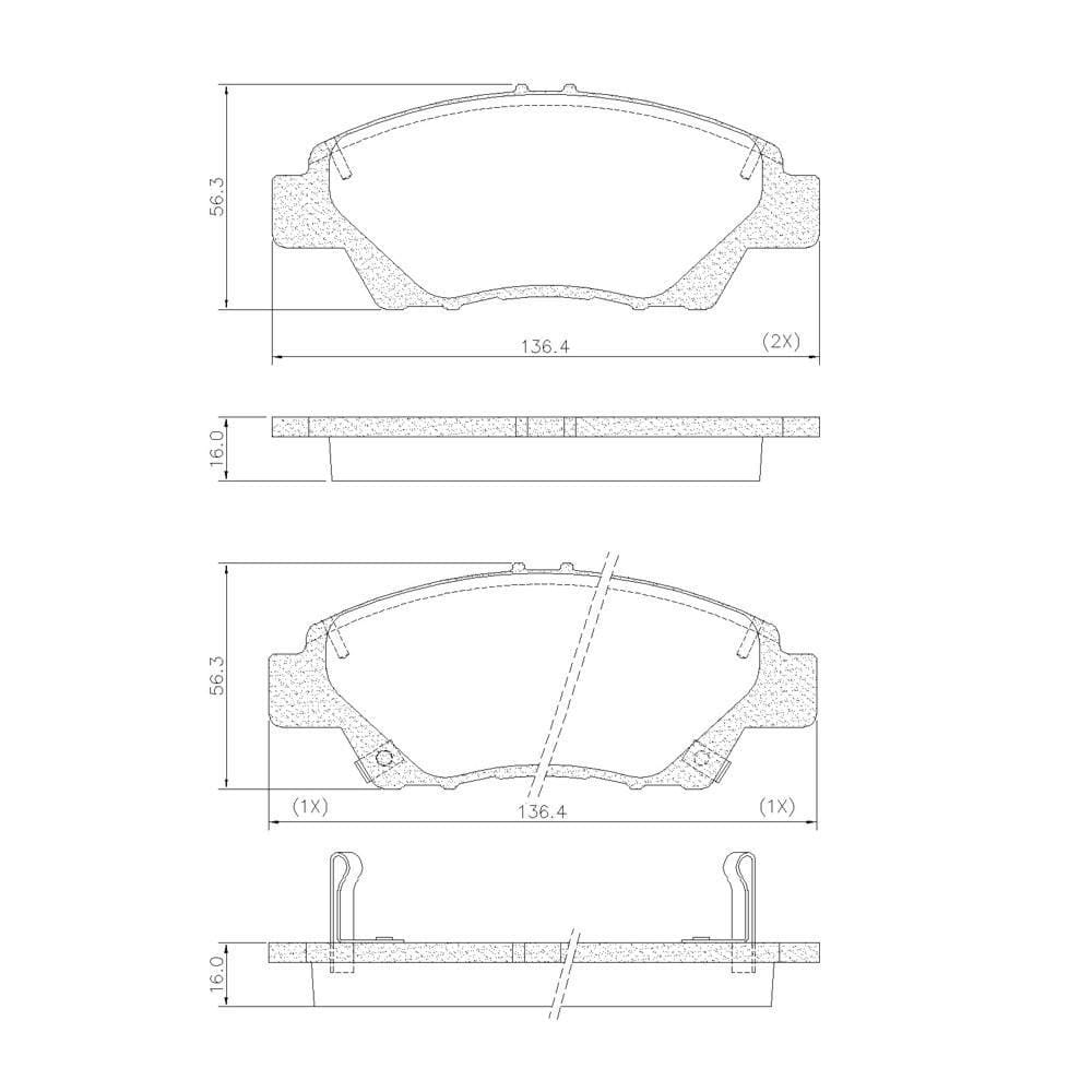 Pastilha De Freio Lonaflex City/Fit - P-1492