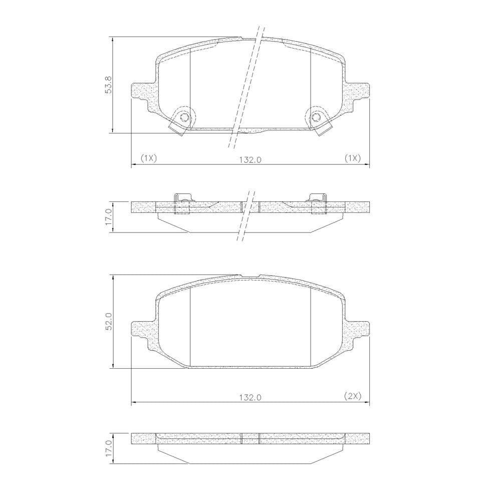 Pastilha De Freio Lonaflex Onix/Onix Plus - P-1696