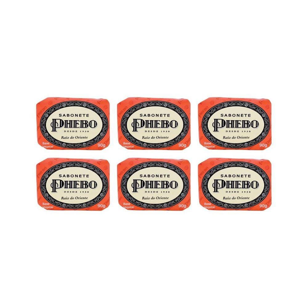 Sabonete Phebo Raiz Oriente 90G - Kit C/6Un