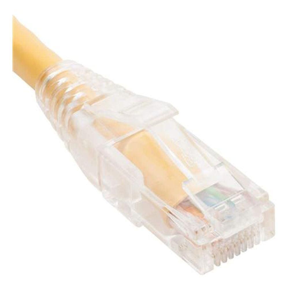 Patch Cord Cat6 Clear Boot 1` Amarelo