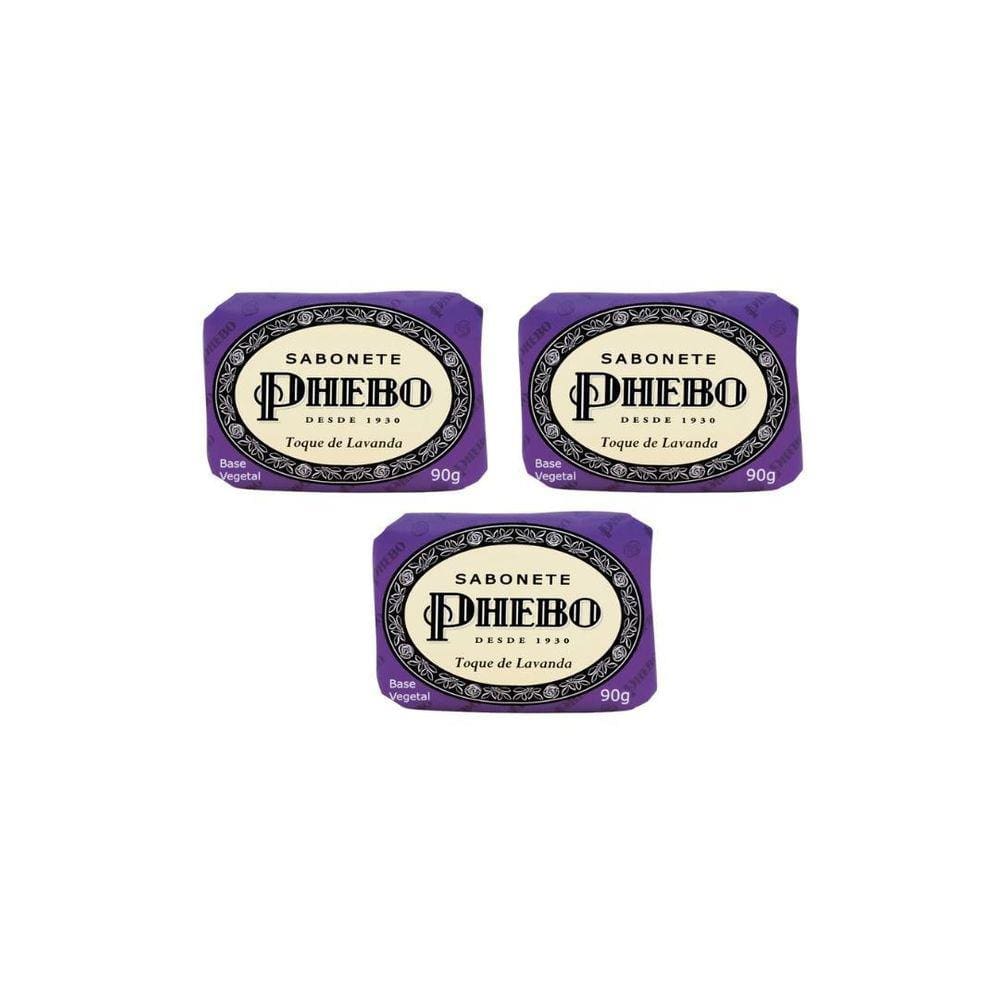 Sabonete Phebo Toque De Lavanda 90G - Kit C/3Un