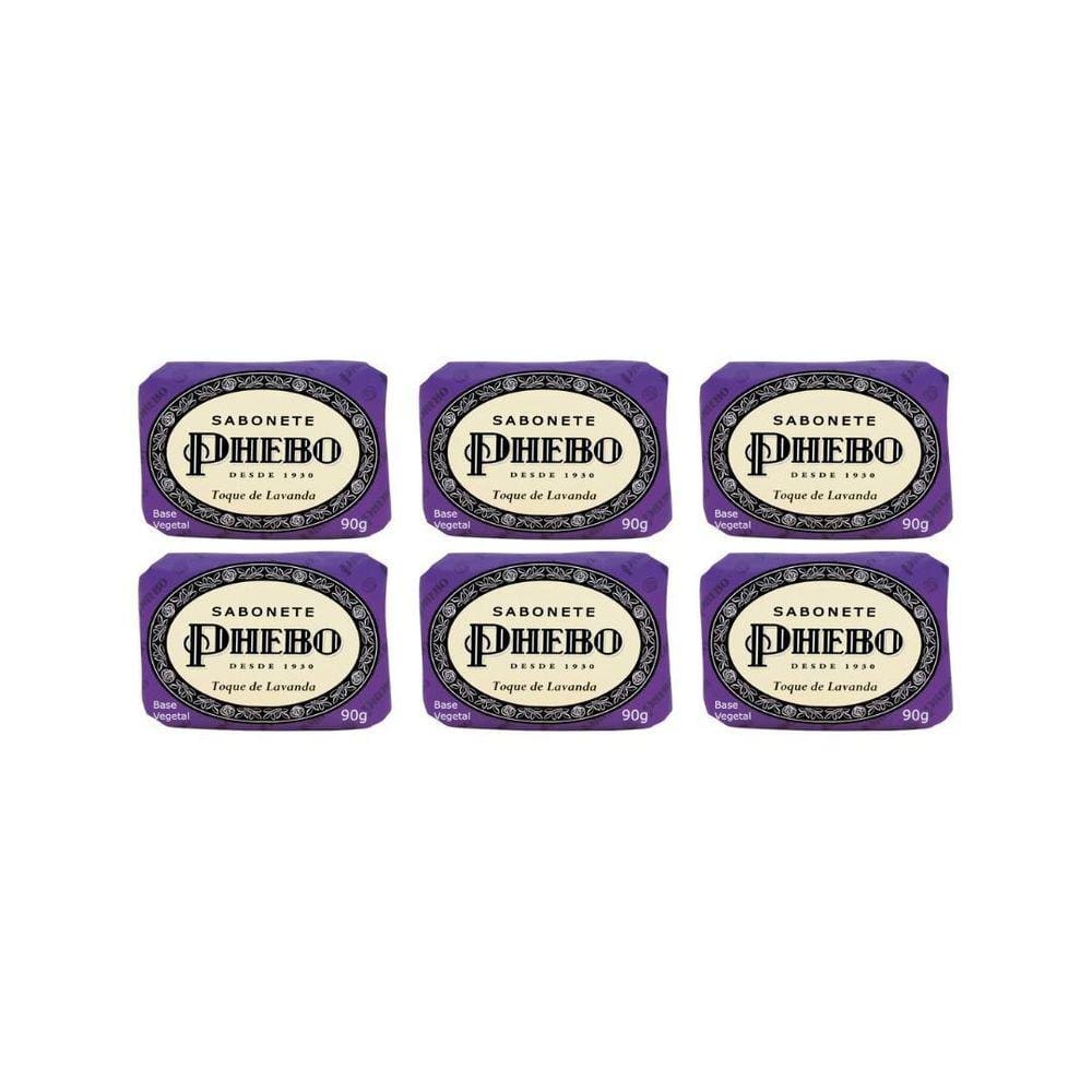 Sabonete Phebo Toque De Lavanda 90G - Kit C/6Un