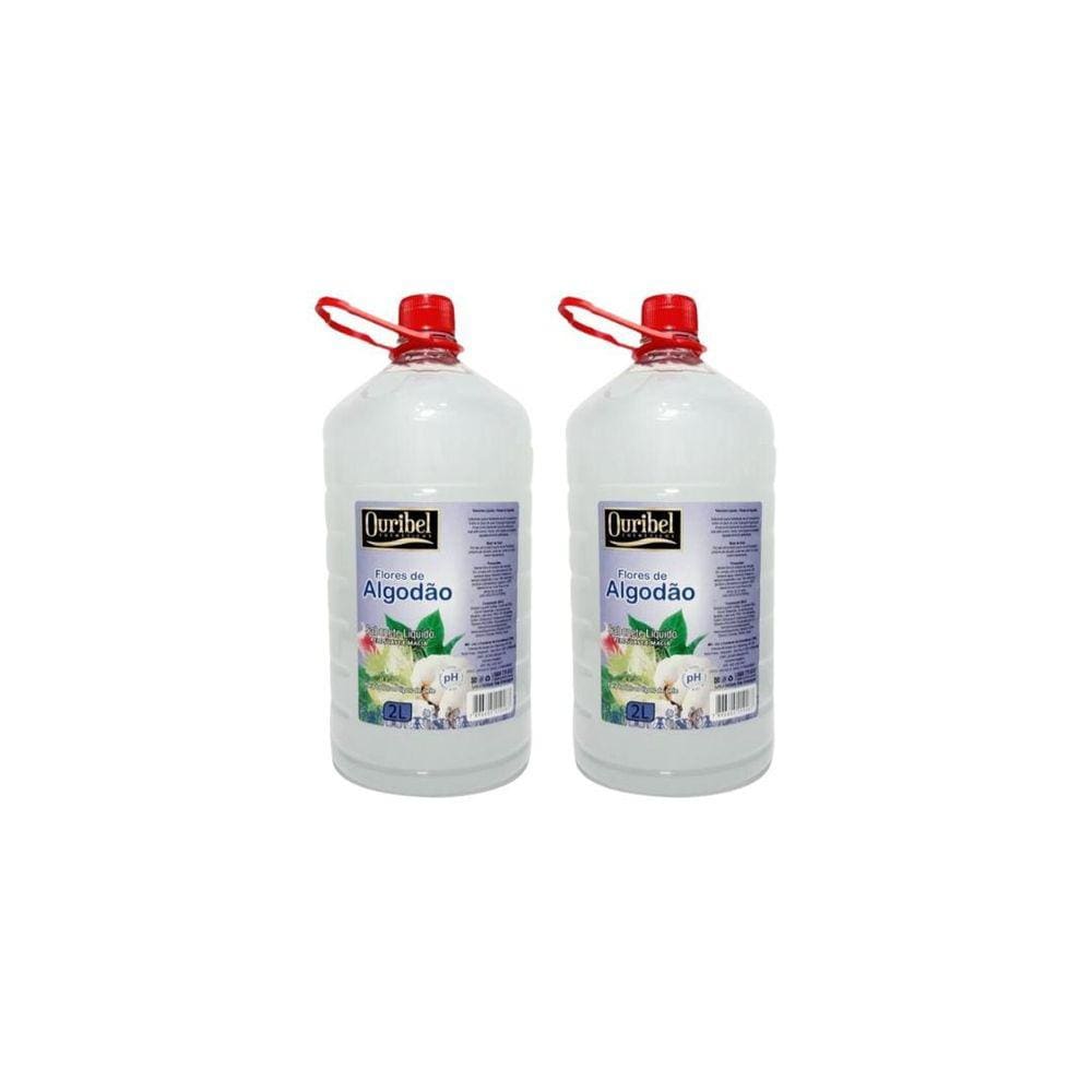 Sabonete Liquido Ouribel 2000Ml Flores De Algodao- Kit C/2Un