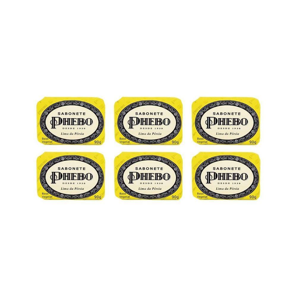Sabonete Phebo Lima Da Persia 90G - Kit C/6Un