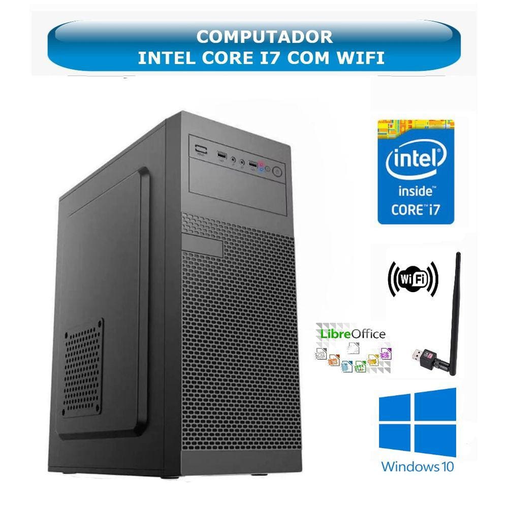 Computador CPU PC Intel Core i7 2ª Geração - Memória 8 GB