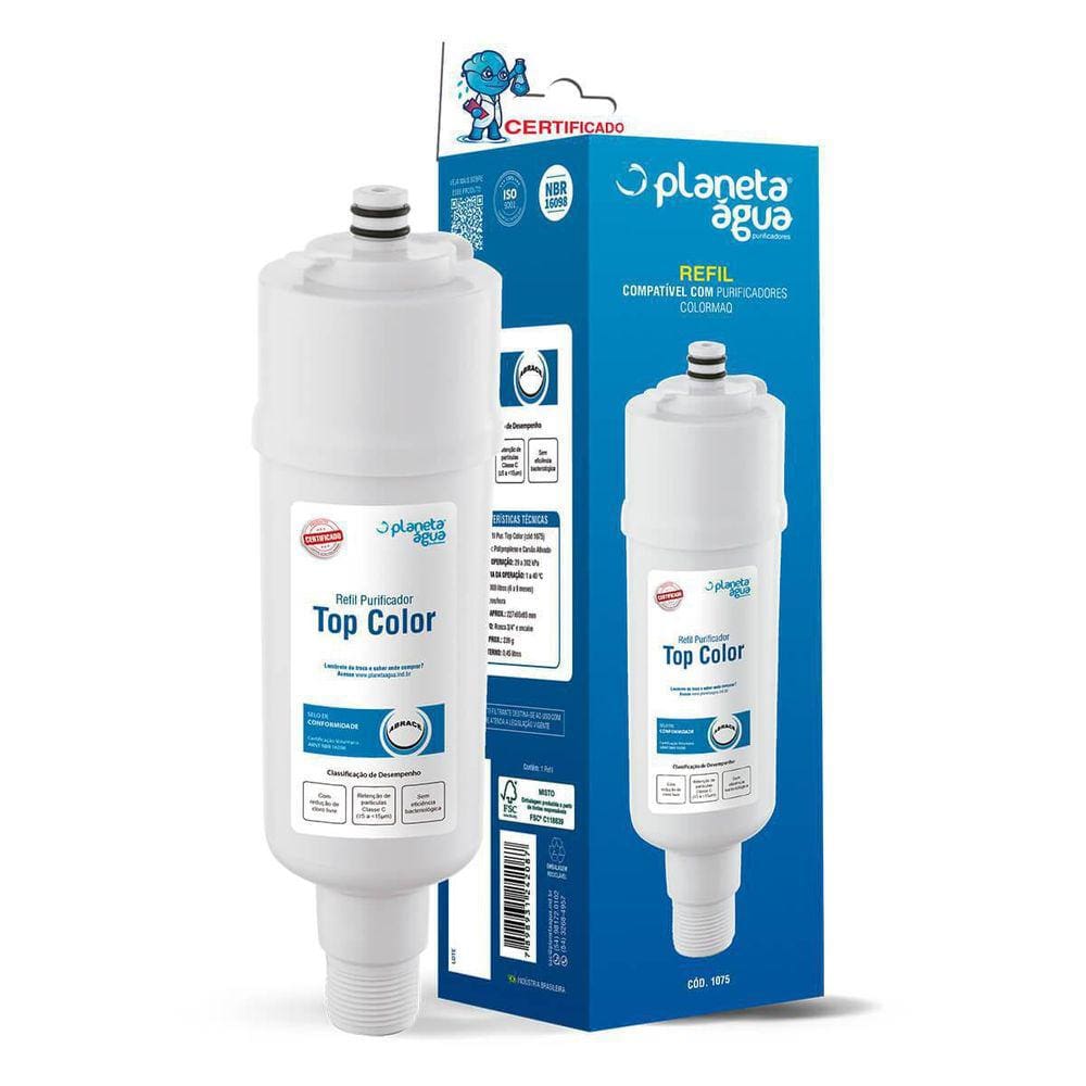 Refil Top Color Purificadores Colormaq Planeta Água - 1075
