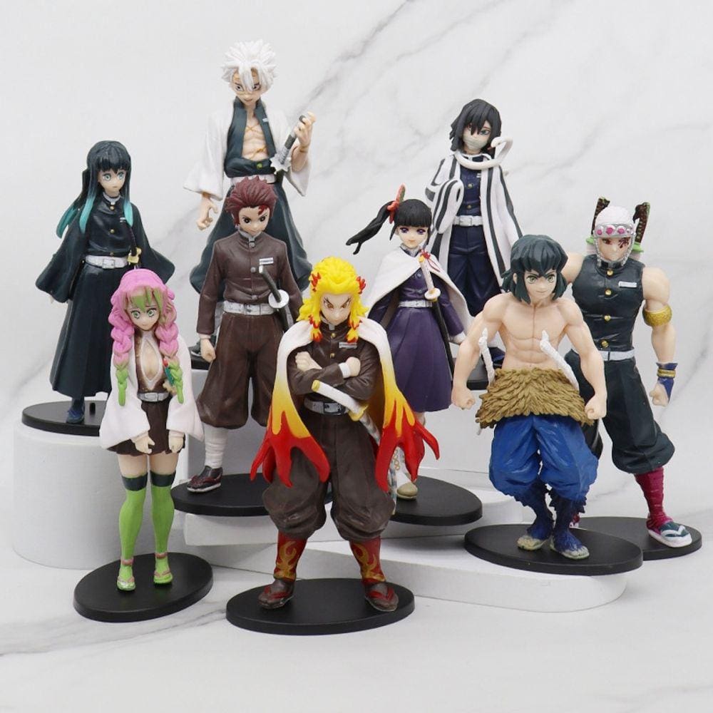 Figura de anime Demon Slayer, kit de brinquedos | Extra