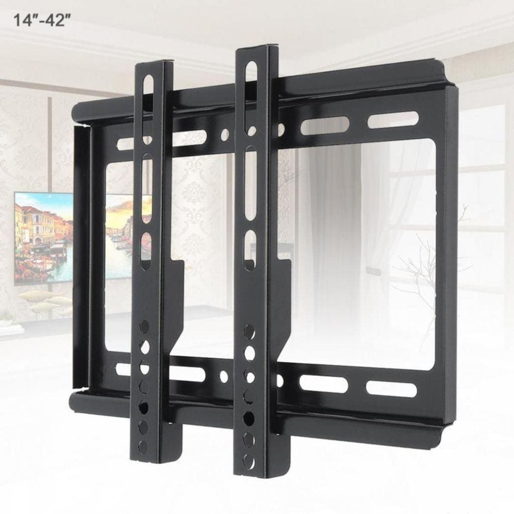 Suporte de montagem em parede para TV, LCD LED fixo universal de 14A de 42 polegadas