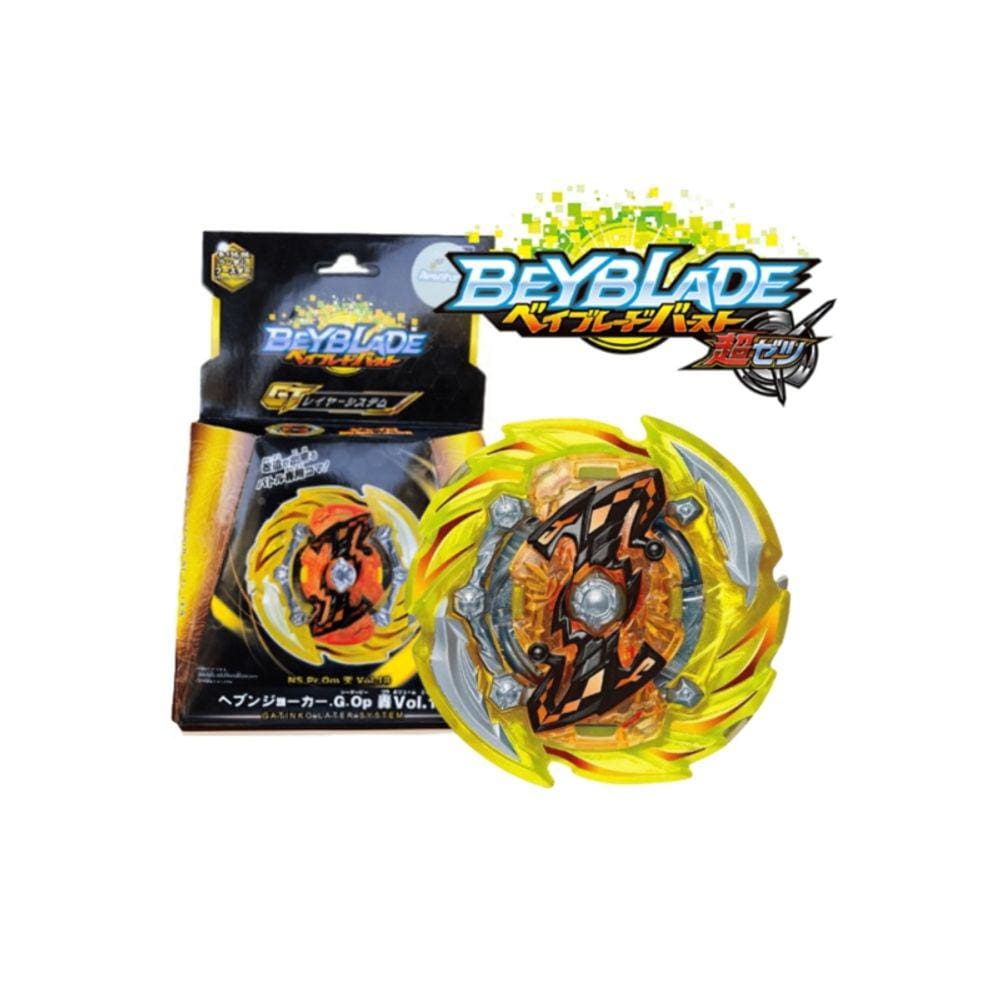 Beyblade Burst GT B-156 amarelo com sistema de bloqueio infinito