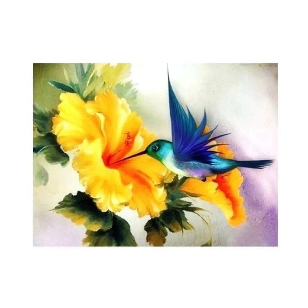 Pintura de diamante, bordado, beija-flor, 20x30 cm