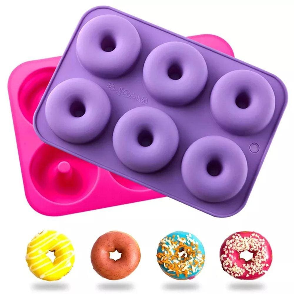 Molde de silicone para pastelaria de donuts