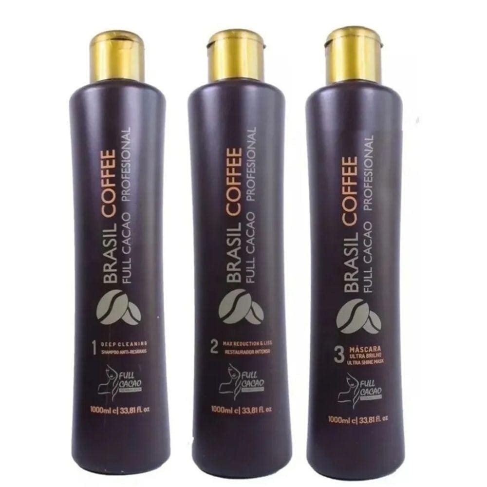 Alisador de cabelo Keratina Brazil Coffee 1000mL FullCacao