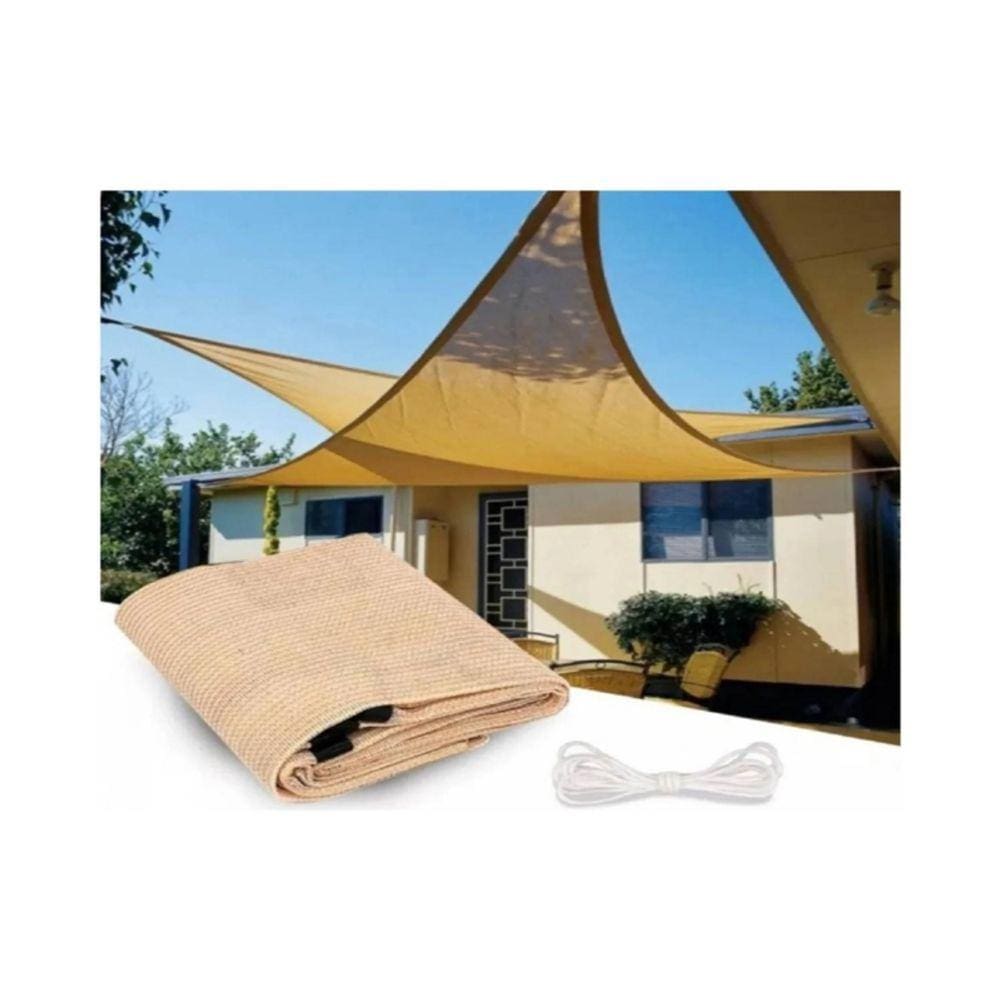 Toldo de vela Mesh Shade 5x5x5m triangular anti-UV