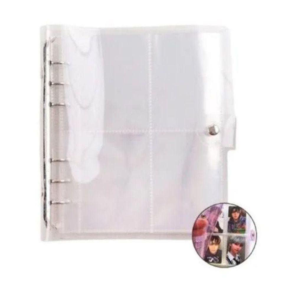 Pasta de cartão fotográfico com 200 bolsos de 6,5 x 8,9 cm em PVC