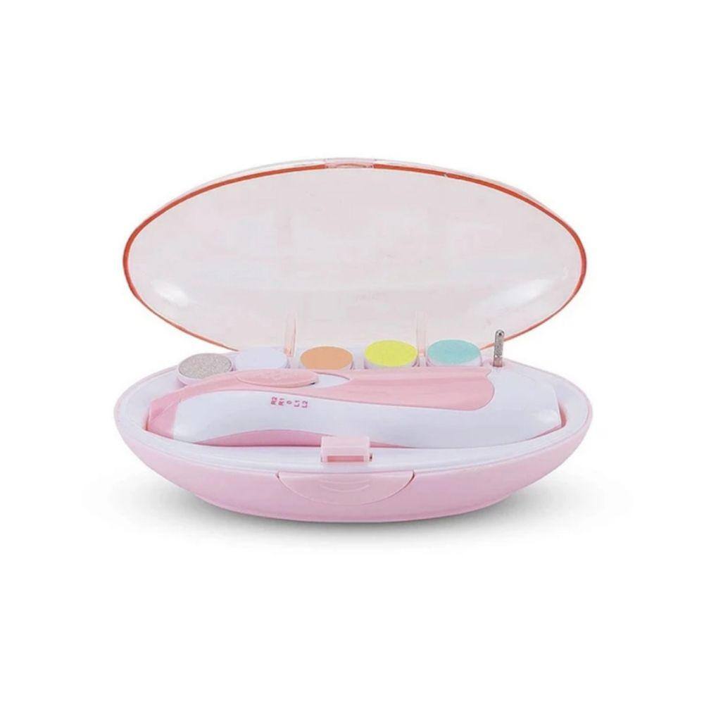 Lixa de unhas elétrica para unhas de bebê rosa