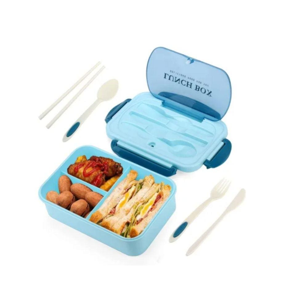 Lancheira Taper Herbico Celestial Cutlery 1,2 L com 3 compartimentos