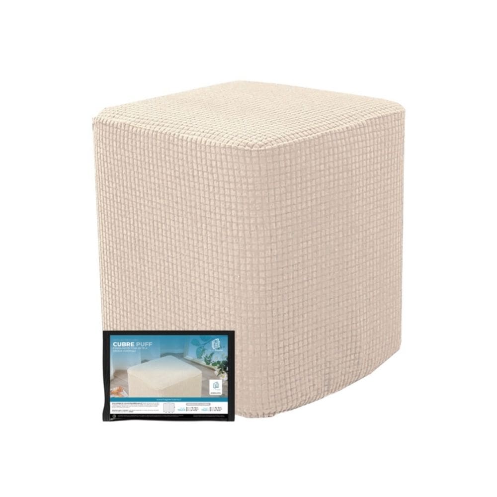 Capa protetora bege tamanho M 35-40 cm de poliéster e elastano