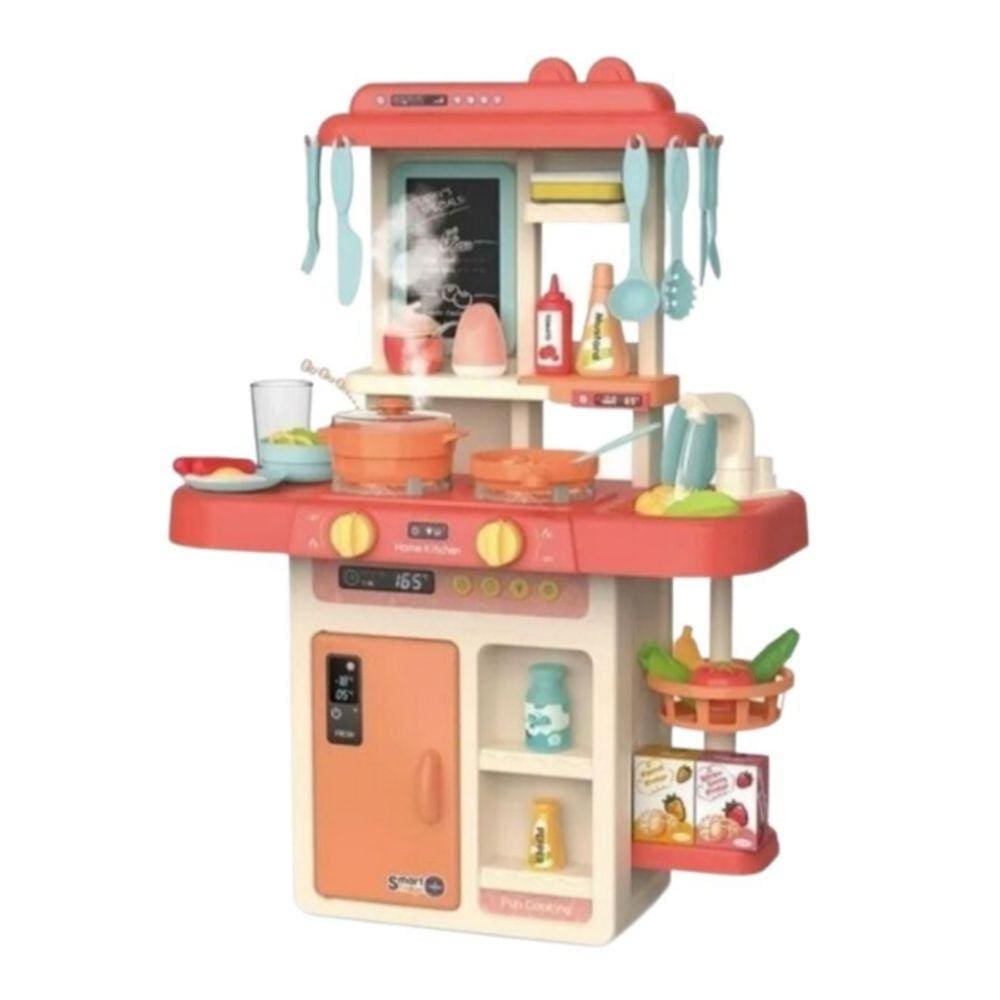 Conjunto de cozinha de brinquedo 42 unidades com Light Sound Water Steam para meninas