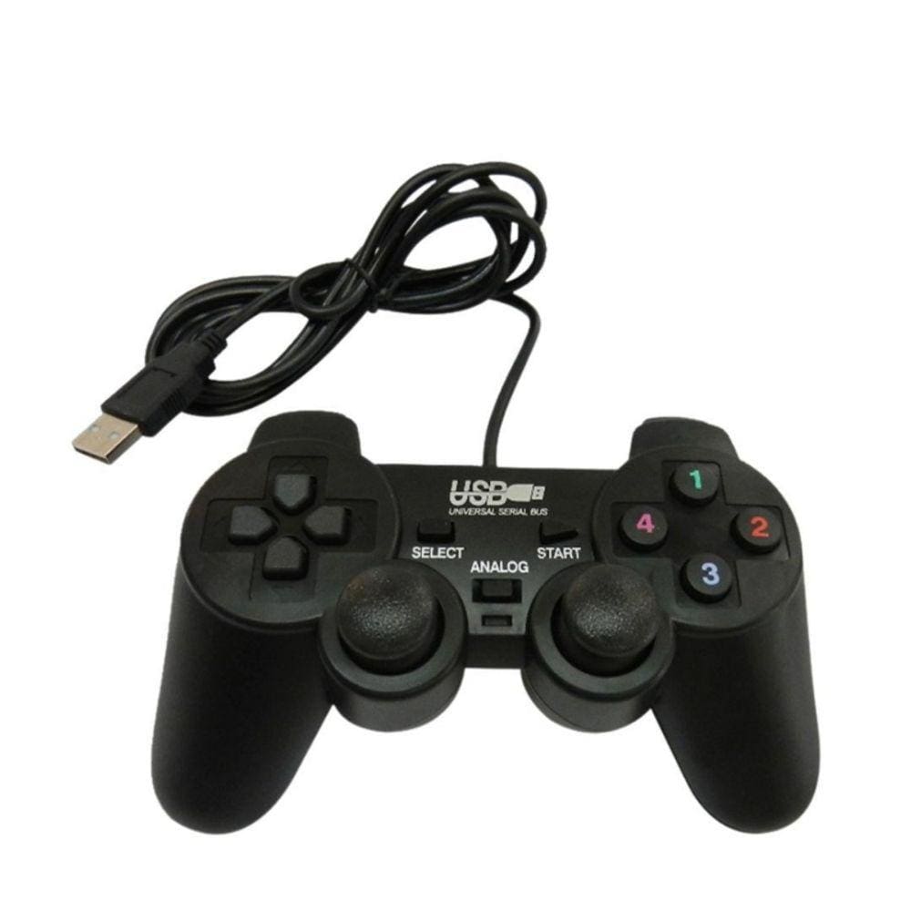 Controlador USB Joystick Dualshock para PC com 14 botões