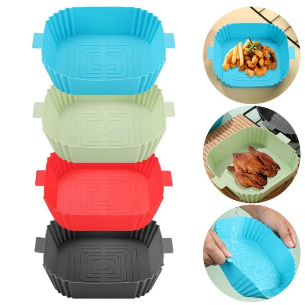 Molde de bandeja de silicone para fritadeira