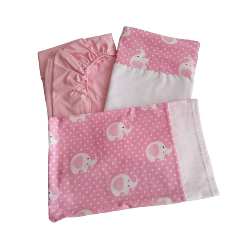 Lençol de berço Cradle Set Cobed 55x90cm de algodão para pele de bebê
