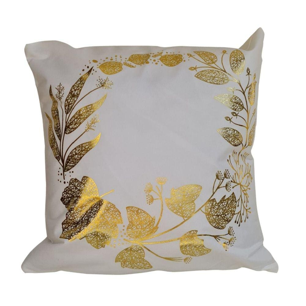 Capa de almofada Nordic Corana 28 branca para almofada de 45x45cm