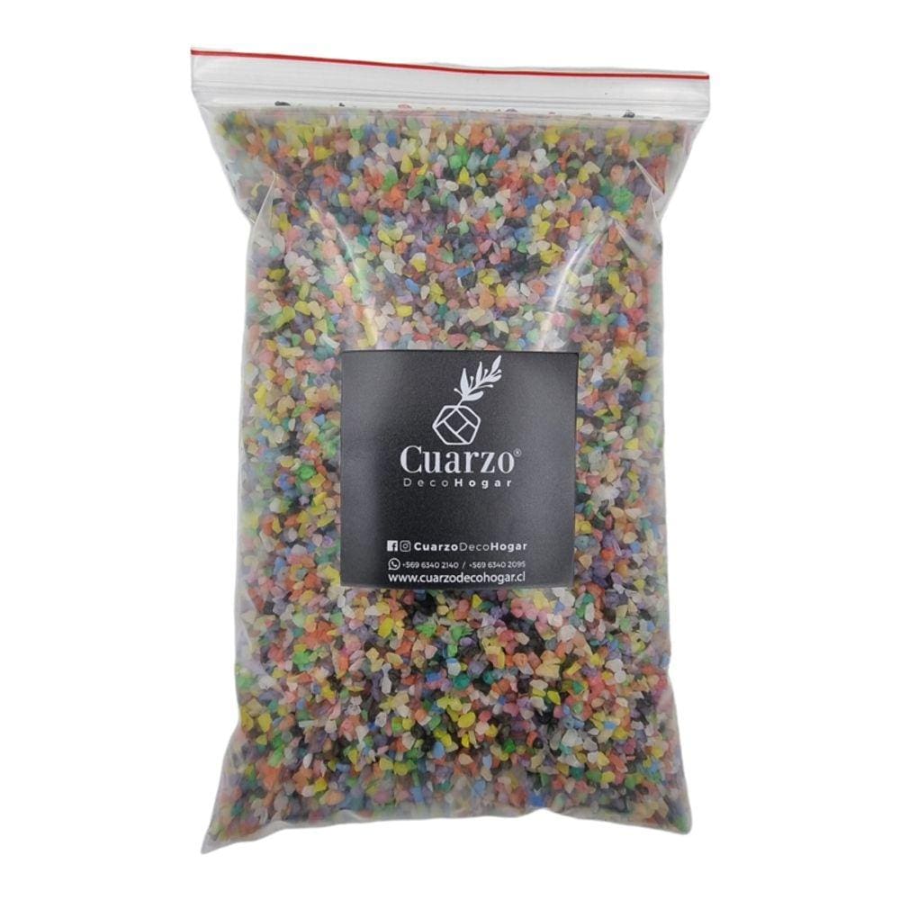 Quartzo granulado pigmentado decorativo para vasos e artesanato