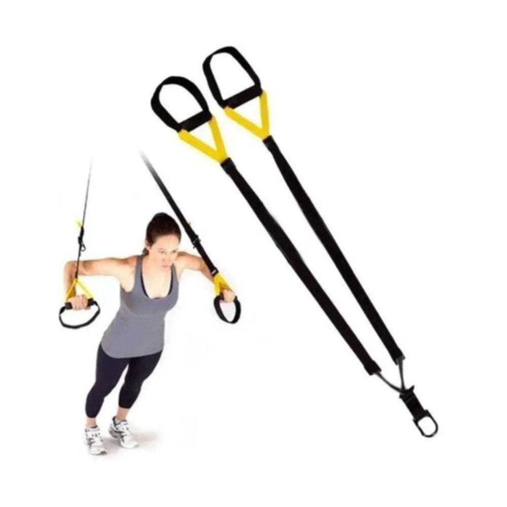 Kit de exercícios com faixa suspensa Gym Fitness Crossfit AK93