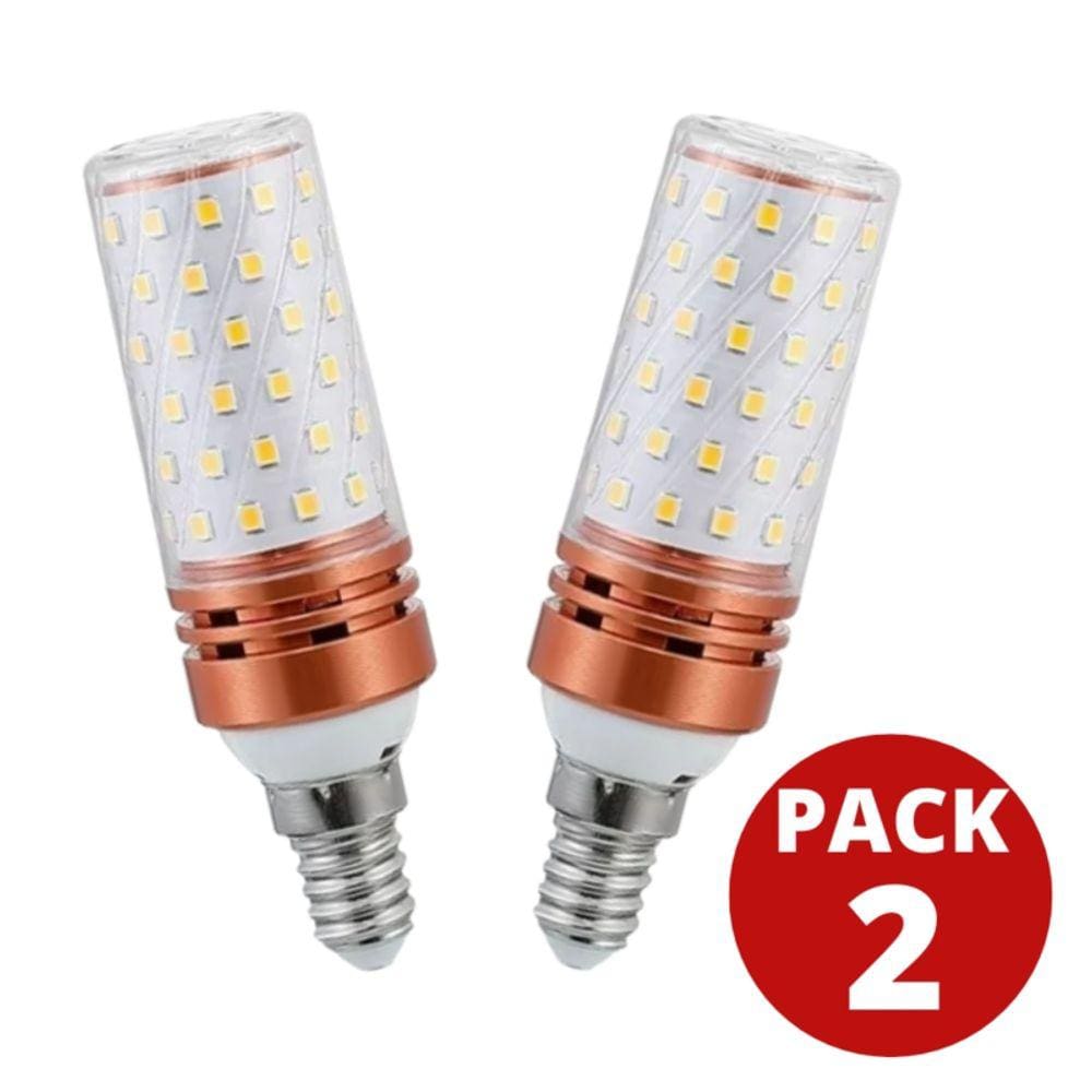 Lâmpada LED Bullet 16W E14 quente/fria, pacote com 2 unidades, marca FRIA