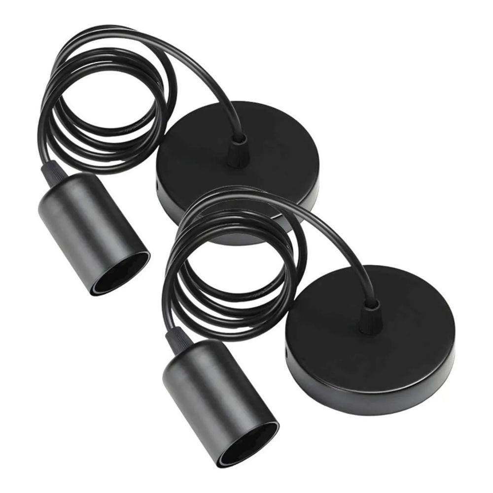 Luminária pendente Rustic Vintage E27 Socket x2 Pack