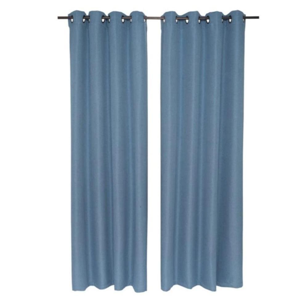 Conjunto de cortinas Blackout Cloth, cor azul, 230 cm x 140 cm (2 unidades)