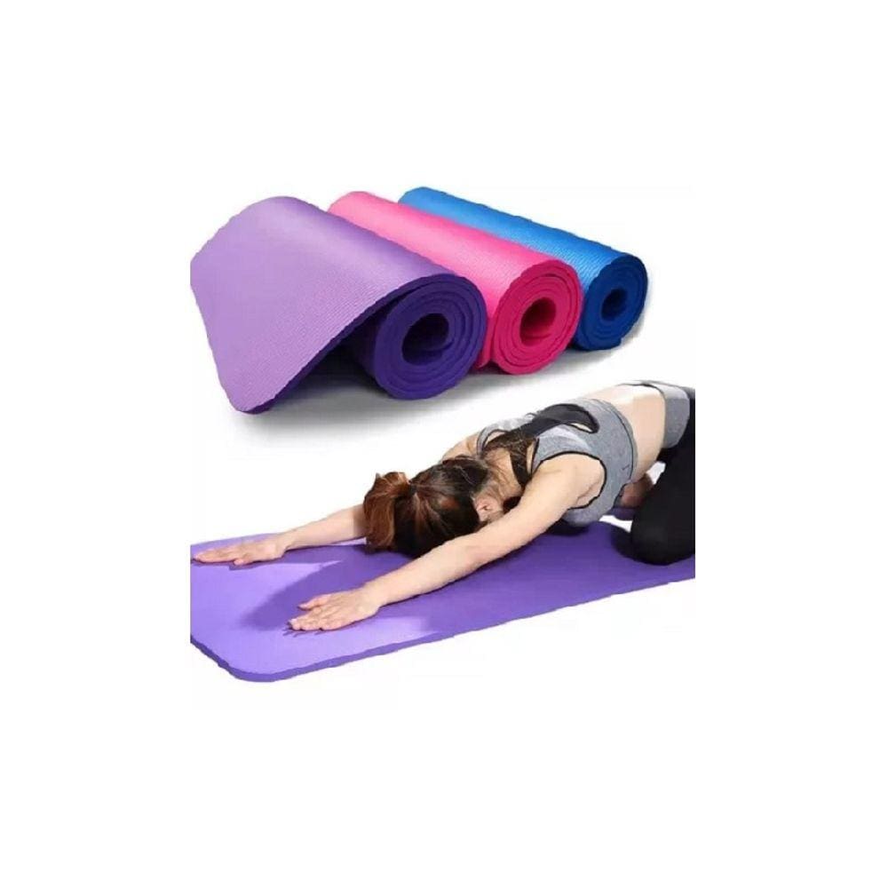 Tapete de ioga BETENSH 10 mm de espessura 183 cm x 63 cm violeta