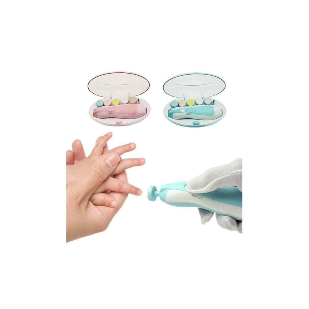 Pacote de cortador de unhas elétrico x2 para bebê rosa