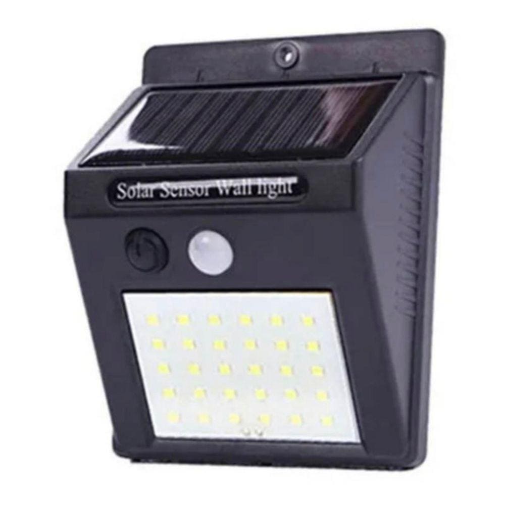 Refletor de parede LED solar com sensor de movimento - 30 LEDs