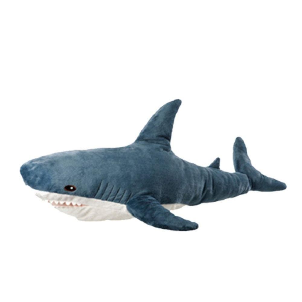 Brinquedo de pelúcia Stuffed Animal Shark de 45 cm, pelúcia curta supermacia
