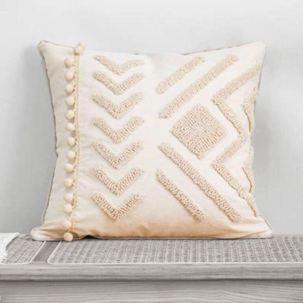 Pacote de decoração para casa Boho Plus 1 almofada em bordado de linho