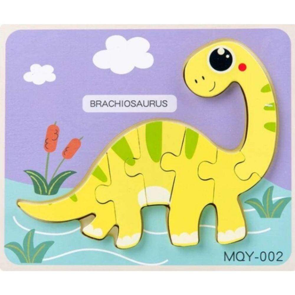 Puzzle de madeira Montessori Dinosaur Educational Toy