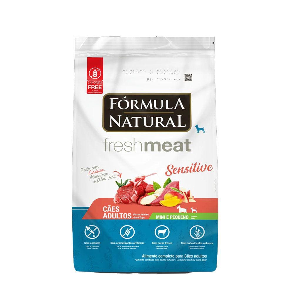 Ração Formula Natural Cães Fresh Meat Sensitive Raças Mini e Pequenas 1Kg