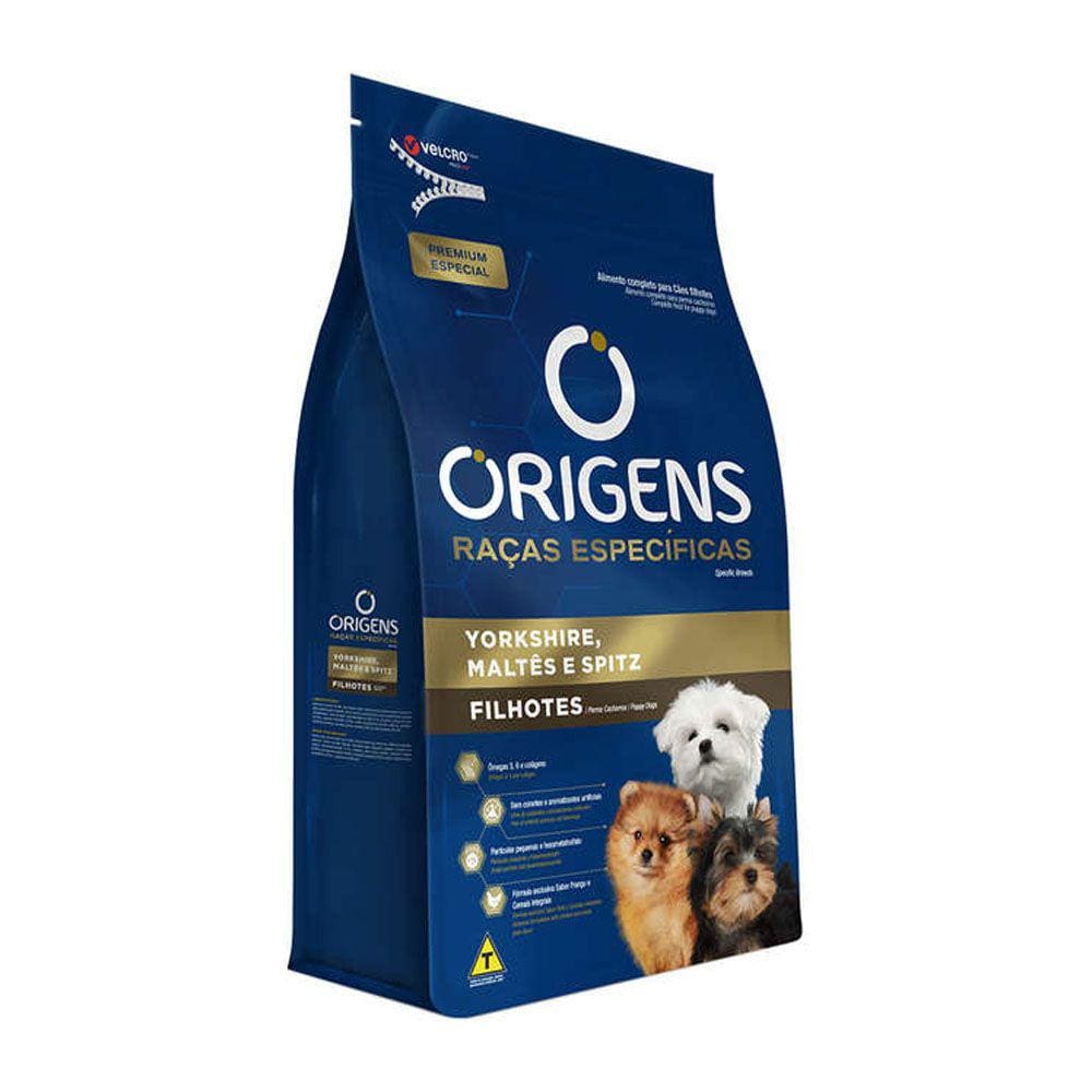 Ração Origens Cães Filhotes York, Maltes e Sptiz 10,1kg